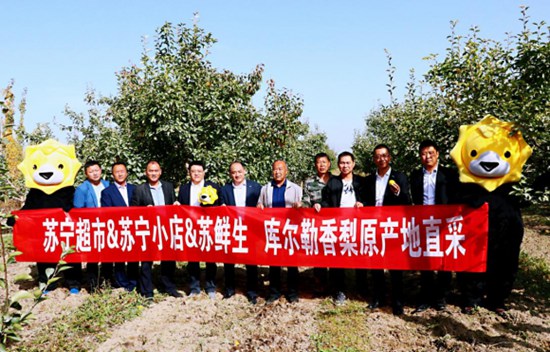 （圖：庫爾勒香梨將在全國蘇寧小店上線）