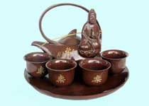 木魚石茶具